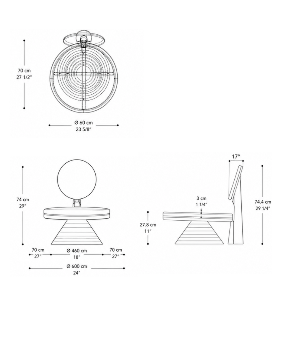 Imagem das dimensões principais do produto